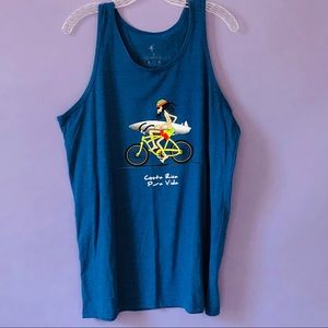 Costa Rica Pura Vida Reggae Beach Muscle Tank Top